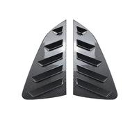 tuyda Car Rear Shutter Side Vent Cover Trim,Fit For Volkswagen,Fit For Polo MK6 2018-2023 Window Louver Rear window grille decorative cover(Carbon look)