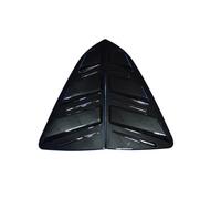 tuyda Car Rear Shutter Side Vent Cover Trim,Fit For VW,Fit For Volkswagen, Polo 2019 2020 Window Louver Rear window grille decorative cover(Glossy Black)