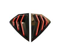 tuyda Car Rear Side Shutter Cover,Fit For Mazda, 3 Axela Hatchback 2019-2022 Trim Sticker Vent Scoop Rear window grille decorative cover(Gloss Black)