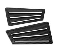 tuyda Car Rear Side Shutter Trim Cover,Fit For Mazda, 3 Sedan 2003-2008 Trim Sticker Vent Scoop Louver Rear window grille decorative cover(Carbon)