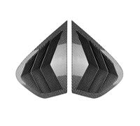 tuyda Car Rear Side Vent Shutter Cover Trim,Fit For X6 E71 E72 2008-2014 Window Louver Rear window grille decorative cover(Carbon Fiber Style)