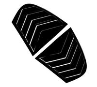 tuyda Car Rear Window Shutter Cover Trim,Fit For 5 Series E60 2004-2010 Window Louver Side Vent Trim Rear window grille decorative cover(Gloss Black)