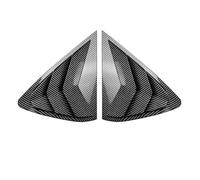 tuyda Car Rear Window Shutter Cover Trim,Fit For X6 F16 2015-2019 Window Louver Side Vent Trim Rear window grille decorative cover(Carbon Fiber)