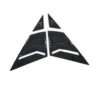 tuyda Car Side Shutter Blind Shades Cover Trim Sticker,Fit For Civic, Sedan 9th 2012-2015 Vent Carbon Front Triangle Window Louver Rear window grille decorative cover