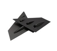 tuyda Car Side Shutter Blind Shades Cover Trim Sticker,Fit For Subaru, WRX STI 2015-2018 Vent Carbon Black Front Triangle Window Louver Rear window grille decorative cover(Matte Black)