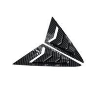 tuyda Car Side Shutter Blind Shades Cover Trim Sticker,Fit For VW, Fit For Golf, 7 MK7 MK7.5 2013-2019 Vent Carbon Auto Front Triangle Window Louver Rear window grille decorative cover(Carbon)