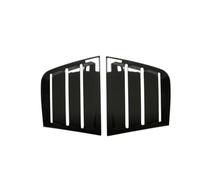tuyda Car Side Shutter Cover Blind Trim Sticker,Fit For Dodge, Charger 2011-2021 Vent Scoop ABS Carbon Fiber Accessories Rear Louver Window Rear window grille decorative cover(Gloss Black)