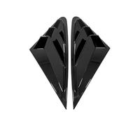tuyda Car Side Shutter Cover Trim Sticker,Fit For A3, Sedan 2014-2020 Vent Scoop ABS Carbon Fiber Auto Accessories Rear Louver Window Rear window grille decorative cover(Gloss Black)