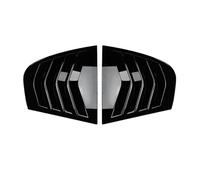 tuyda Car Side Shutter Cover Trim Sticker,Fit For BMW, 3 Series E90 320i 330i M3 2005-2013 Vent Scoop ABS Carbon Fiber Rear Louver Window Rear window grille decorative cover(Gloss Black)