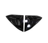 tuyda Car Side Shutter Cover Trim Sticker,Fit For Chevrolet, Corvette C8 2020-2023 Vent Scoop ABS Carbon Fiber Rear Louver Window Rear window grille decorative cover(Gloss Black)