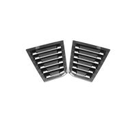 tuyda Car Side Shutter Cover Trim Sticker,Fit For Chevrolet, Cruze Sedan 2016-2019 Vent Scoop ABS Carbon Fiber Auto Rear Louver Window Rear window grille decorative cover(Carbon)