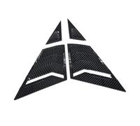tuyda Car Side Shutter Cover Trim Sticker,Fit For Civic, Sedan 9th 2012-2015 Vent Carbon Front Triangle Window Louver Blind Shades Rear window grille decorative cover