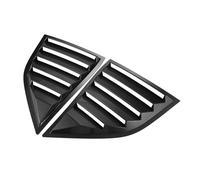 tuyda Car Side Shutter Cover Trim Sticker,Fit For Dodge, Challenger 2015-2022 Vent Scoop ABS Carbon Fiber Style Black Rear Louver Window Rear window grille decorative cover(Carbon)