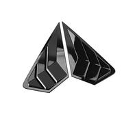 tuyda Car Side Shutter Cover Trim Sticker,Fit For Ford, Mondeo Fusion 2022 2023 Vent Scoop ABS Carbon Fiber Accessories Rear Louver Window Rear window grille decorative cover(Gloss Black)