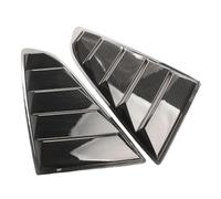 tuyda Car Side Shutter Cover Trim Sticker,Fit For Ford, Mustang 2015-2020 Vent Scoop ABS Carbon Fiber Black Accessories Rear Louver Window Rear window grille decorative cover(Carbon)