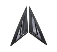 tuyda Car Side Shutter Cover Trim Sticker,Fit For Hyundai, Elantra 2021 2022 Vent Scoop ABS Carbon Fiber Gloss Black Rear Louver Window Rear window grille decorative cover(Carbon)