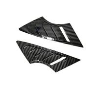 tuyda Car Side Shutter Cover Trim Sticker,Fit For KIA, K3 Forte Cerato 2013-2018 Vent Scoop ABS Carbon Accessories Auto Front Louver Window Rear window grille decorative cover(Carbon)