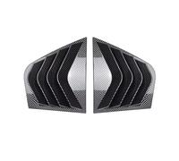 tuyda Car Side Shutter Cover Trim Sticker,Fit For Kia, Stinger 2018-2023 Vent Scoop ABS Black Accessories Carbon Fiber Rear Louver Window Rear window grille decorative cover(Carbon)