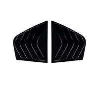tuyda Car Side Shutter Cover Trim Sticker,Fit For Kia, Stinger 2018-2023 Vent Scoop ABS Carbon Fiber Black Accessories Rear Louver Window Rear window grille decorative cover(Gloss Black)