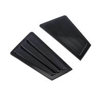 tuyda Car Side Shutter Cover Trim Sticker,Fit For Mazda, 3 Sedan 2003-2008 Vent Scoop ABS Carbon Fiber Style Gloss Black Rear Louver Window Rear window grille decorative cover(Gloss Black)