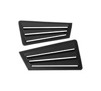 tuyda Car Side Shutter Cover Trim Sticker,Fit For Mazda, 3 Sedan 2003-2008 Vent Scoop ABS Carbon Fiber Style Gloss Black Rear Louver Window Rear window grille decorative cover(Carbon)