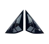 tuyda Car Side Shutter Cover Trim Sticker,Fit For Mustang,Mach-E Mach E 2021 2022 Vent Scoop ABS Carbon Fiber Style Rear Louver Window Rear window grille decorative cover(Gloss Black)