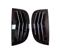 tuyda Car Side Shutter Cover Trim Sticker,Fit For Peugeot, 208 2018-2024 Vent Scoop Carbon ABS Rear Louver Window Rear window grille decorative cover(Gloss Black)