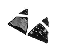 tuyda Car Side Shutter Cover Trim Sticker,Fit For Toyota,Camry Sedan 2024 Vent Scoop ABS Carbon Fiber Accessories Auto Rear Louver Window Rear window grille decorative cover(Gloss Black)