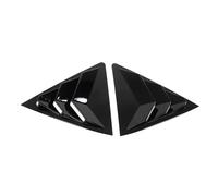 tuyda Car Side Shutter Cover Trim Sticker,Fit For Toyota, Corolla 2014-2018 Auto Rear Louver Window Rear window grille decorative cover(Gloss Black)