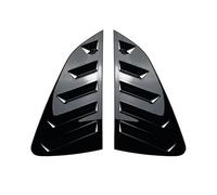 tuyda Car Side Shutter Cover Trim Sticker,Fit For Volkswagen, Fit For Polo, MK6 2018-2023 Vent Scoop ABS Carbon Fiber Auto Rear Louver Window Rear window grille decorative cover(Gloss Black)