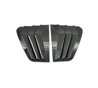 tuyda Car Side Shutter Cover Trim Sticker,Fit For VW, Fit For Golf, MK7 MK7.5 2013-2019 Vent Scoop ABS Carbon Fiber Black Parts Rear Louver Window Rear window grille decorative cover(Carbon)