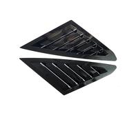 tuyda Car Side Shutter Quarter Cover Trim Sticker,Fit For Ford, Focus Sedan 2012-2018 Vent Scoop ABS Carbon Fiber Black Rear Louver Window Rear window grille decorative cover(Gloss Black)