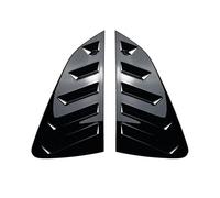 tuyda Car Side Shutter Vent Cover Trim,Fit For Volkswagen, Fit For Polo, MK6 2018-2023 Rear Window Louver Rear window grille decorative cover(Glossy black)
