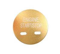tuyda Car Stop Button Cover,Fit For Chevrolet, Equinox Cruze Malibu Trax Impala Traverse Tahoe Suburban/Holden vehicle ignition button decorative cover(Gold)
