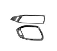tuyda Carbon Car Front Side Air Condition Vent Outlet Cover Trim,Fit For Ford, Kuga Escape 2020-2024 Interior Accessories car HVAC vent trim(Carbon Fiber Color)