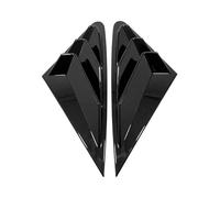 tuyda Rear Shutter Sticker Cover Trim,Fit For A3 8Y 4-door Sedan 2020-2024 Side Window Scoop Louver Rear window grille decorative cover(Glossy Black)