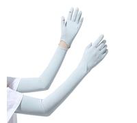 Tuygn Cooling Gloves for Men Women Sun Protection Cycling Gloves Outdoor Activities Ice Silk Gloves for Hiking Driving 168 Blue The Shorts