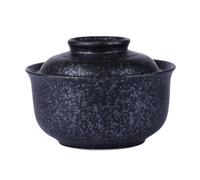 TuYines Ceramic Ramen Bowl Set with Lid, 800 ml Soup Bowls, Japanese Style, 16.5 cm Diameter, 8.5 cm Height