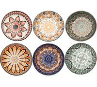 TuYines Porcelain Tapas Dishes,Snack Bowls for Tapa,Tapas Bowl Set,Ceramic Dipping Bowls,6pcs Ø 10 cm Small Spice Bowl,Dishes Sauce Dishe for Sushi,Sauce,Snack and Soy