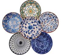 TuYines Porcelain Tapas Dishes,Snack Bowls for Tapas,Tape Bowls Set,Ceramic Dipping Bowl,6pcs Ø 10 cm Small Spice Bowl,Dishes Sauce Dish for Sushi,Sauce,Snack and Soy