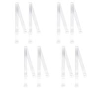 TUYOBG 4 Pairs Clear Bra Straps - Adjustable Transparent Invisible Non-Slip Straps, Elastic Bra Strap Replacement for Convertible Bras, Backless Dresses, Wedding Gowns, Strapless Tops, and Lingerie