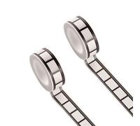 TUYOBG Black and White Film Strip Border Tape 2pcs, Decorative Washi Tape for Scrapbook Tape Projects, DIY Scrapbooking Album Craft Tape, Suitable for Scrapbooking Supplies and Accessories