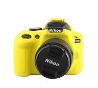 TUYUNG Camera Body Housing Case, Silicone Camera Case Protective Cover for Nikon D3400 Digital Camera - Yellow