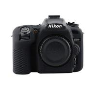 TUYUNG Camera Body Housing Case, Silicone Camera Case Protective Cover for Nikon D7500 Digital Camera - Black