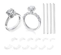 TUZAMA Invisible Ring Sizer Adjuster for Loose Rings Women Men-16 Pack,16 Sizes for Different Band Widths,Jewelry Ring Size Adapter Reducer Spacer Jewelry Guards