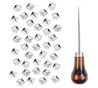 TUZAZO 12 mm Silver Pyramid Studs for Clothing, 500PCS