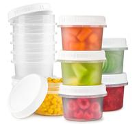 TUZAZO 12 Pack - 8 Oz Food Storage Containers with Screw Lids