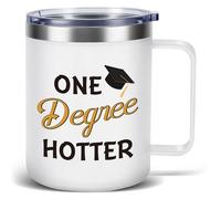 TUZELIYA 2026 Graduation Gifts, Funny High School, College, Master Degree, Bachelor, Phd, Graduate Presents, One Degree Hotter, Congratulations Gifts for Women, Men, 16oz 450ml Mugs