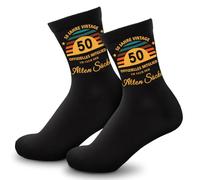 TUZELIYA 50th Birthday Man, Gifts for Men Dad, Funny Socks with Saying Birthday Gift for Men, Gift Ideas for Birthday Socks, Christmas Day, Father's Day Gift