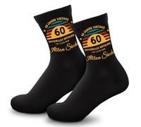 TUZELIYA 60th Birthday Man, Gifts for Men Dad, Funny Socks with Saying Birthday Gift for Men, Gift Ideas for Birthday Socks, Christmas Day, Father's Day Gift